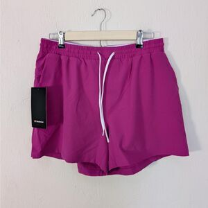 Lululemon Pool Short 5" Swim Trunks Mens Large Pink Lined Quick Dry Athletic NWT